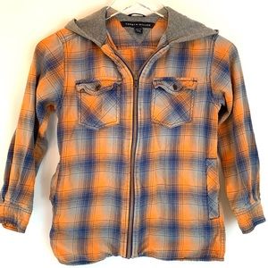 Tommy Hilfiger Plaid Zip Up Hoodie